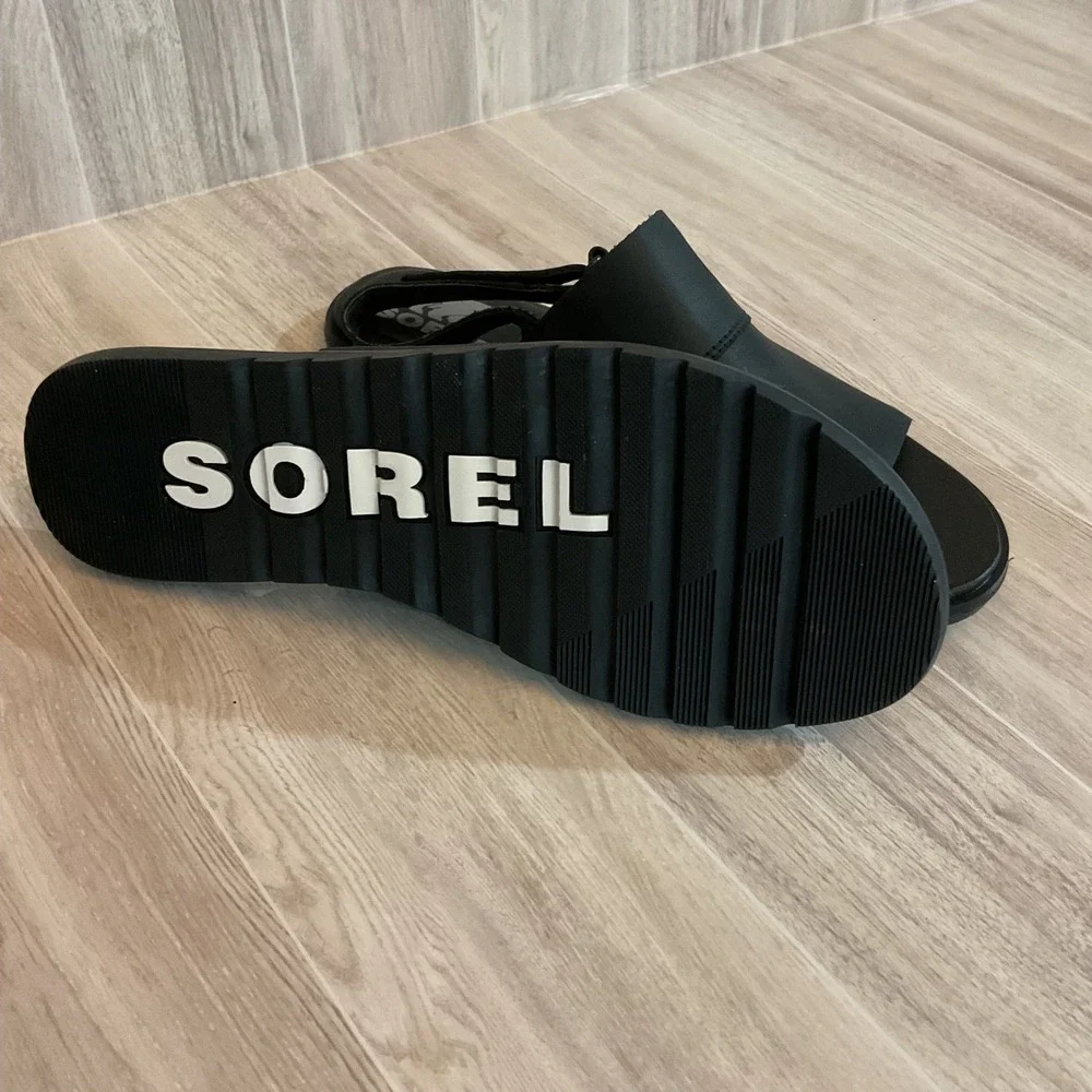 SOREL WOMEN'S ELLA II SLINGBACK SANDAL Like New‎ Summer NL4663-010 Womens 6.5